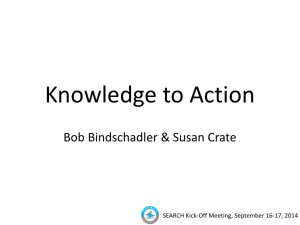 Knowledge to Action, Robert Bindschadler (PPTX