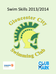 Swim Skills 2013-2014 Presentation