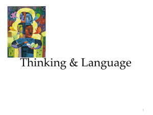 Thinking & Language - Coach Wisdom's Psychology, AP