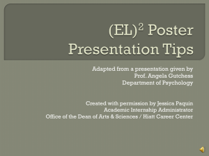 Poster Presentation Tips