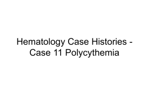 Case Female 11 Polycythemia Hematology