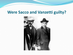 Were Sacco and Vanzetti guilty?