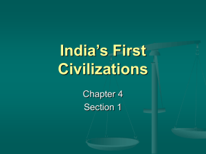 India's First Civilizations