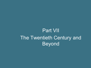 PPT 20th Century Part 1