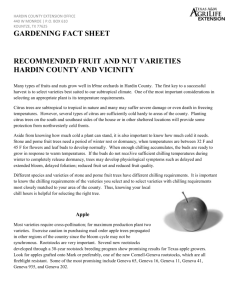 h.c. recommended fruit-nut varieties