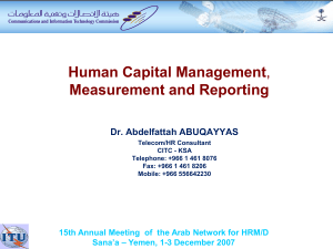 for human capital reporting