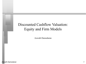 Valuation: Introduction - NYU Stern School of Business
