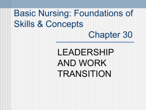 Basic Nursing: Foundations of Skills and Concepts Chapter 26
