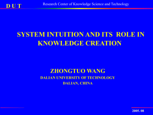 SYSTEM INTUITION: ORIENTAL SYSTEM THINKING STYLE