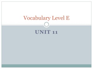 Vocabulary-Level-E-Unit-11-Musick