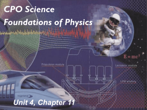 Chapter 11: Energy Flow and Power