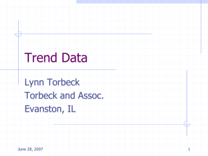 Trend Data - PharmStat