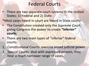 Federal Courts - Brookwood High School