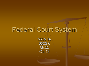 Federal Court System - Glynn County Schools