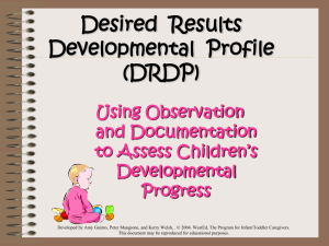Observation & Documentation - The Program for Infant/Toddler Care