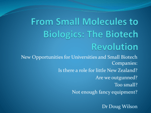 From Small Molecules to Biologics: The Biotech Revolution