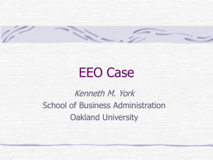 EEO Case - School of Business Administration