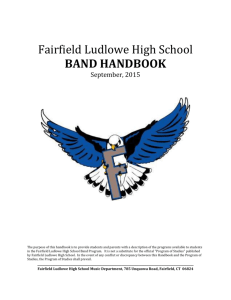 band handbook - Fairfield Public Schools