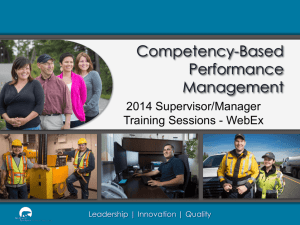 WebEx Deck for Supervisors/Managers