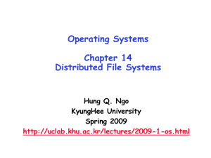 Lecture 24: Distributed File Systems