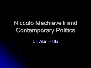 Niccolo Machiavelli 2015