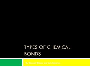 Types of Chemical Bonds