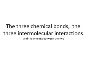 Week 5 – Day 3 – 2013 – Bond Interactions – 1