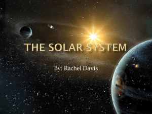 The solar system by Rachel