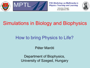 Use of Molecular Dynamics in Biophysics