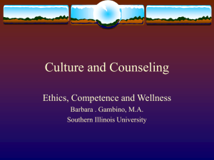 Culture and Counseling - Southern Illinois University
