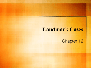 Landmark Cases - Taylor County Schools