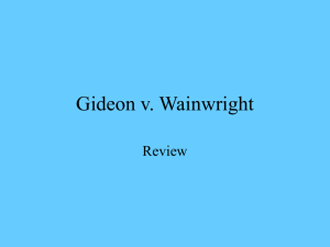 Gideon v. Wainwright