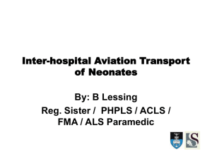 Aviation Transport of Neonates
