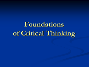think - The Critical Thinking Community