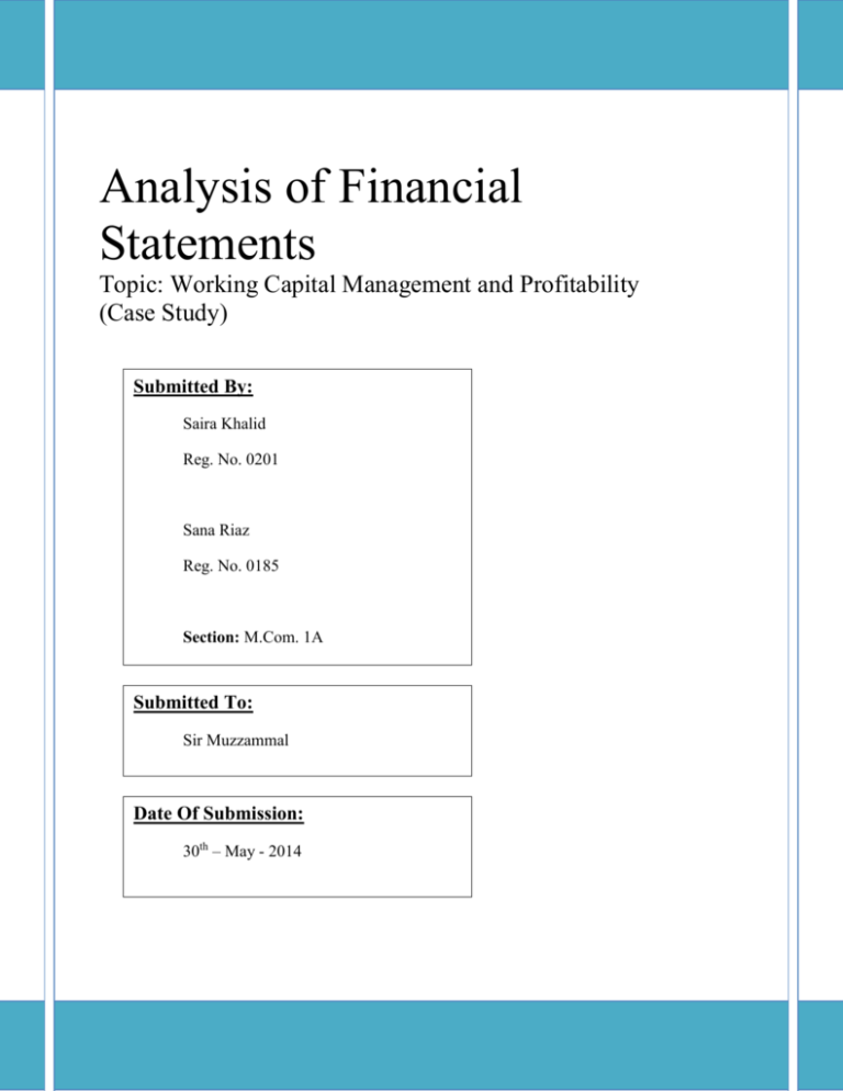 profitability case study pdf