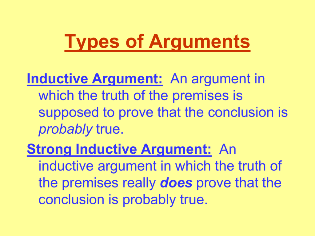 a arguments definition