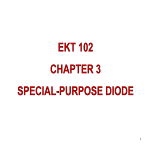 Chapter 3 -Special Purpose Diode
