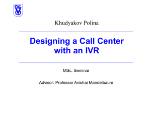 Khudyakov Polina Designing a Call Center with an IVR