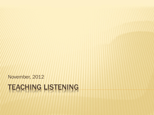 Teaching Listening with the Help of Online Resources