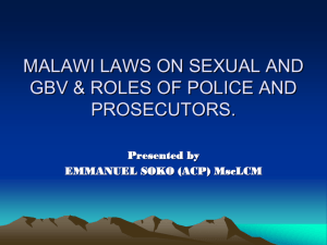 II. Malawi Laws - BRANCHpartners.org