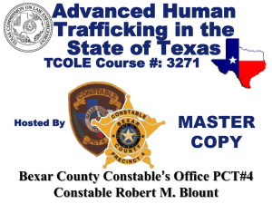 Advanced Human Trafficking TCOLE Course