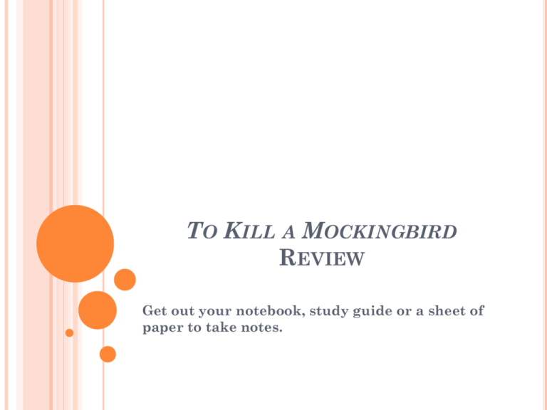 literature review of to kill a mockingbird