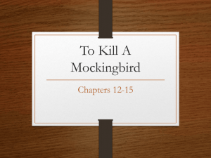 To Kill A Mockingbird Ch 12