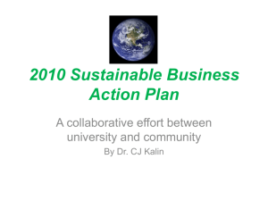 2010 Sustainable Business Action Plan