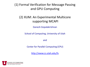 GaneshUPMARC2011 - Utah Formal Verification Group