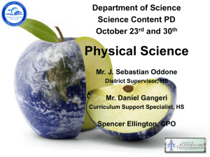 Physical Science PPT September 2015 - Miami