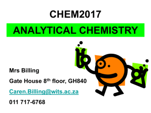 PowerPoint Presentation - Wits Structural Chemistry