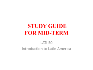 mid-term study guide