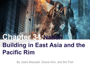 Chapter 34:Nation Building in East Asia and the Pacific Rim