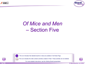 Of Mice and Men - Section Five